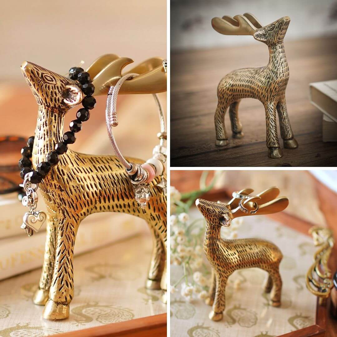 Metal Deer Pair, Birthday gift, Anniversary gift, Housewarming gift