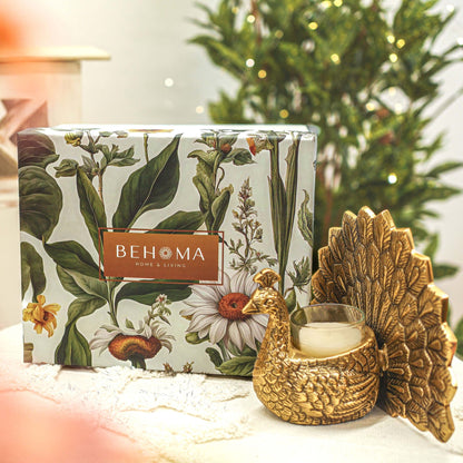 Metal Peacock Gift Hamper - Rakhi Gift Set