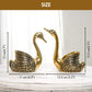 Metal Swan Pair, Birthday gift, Anniversary gift, Housewarming gift