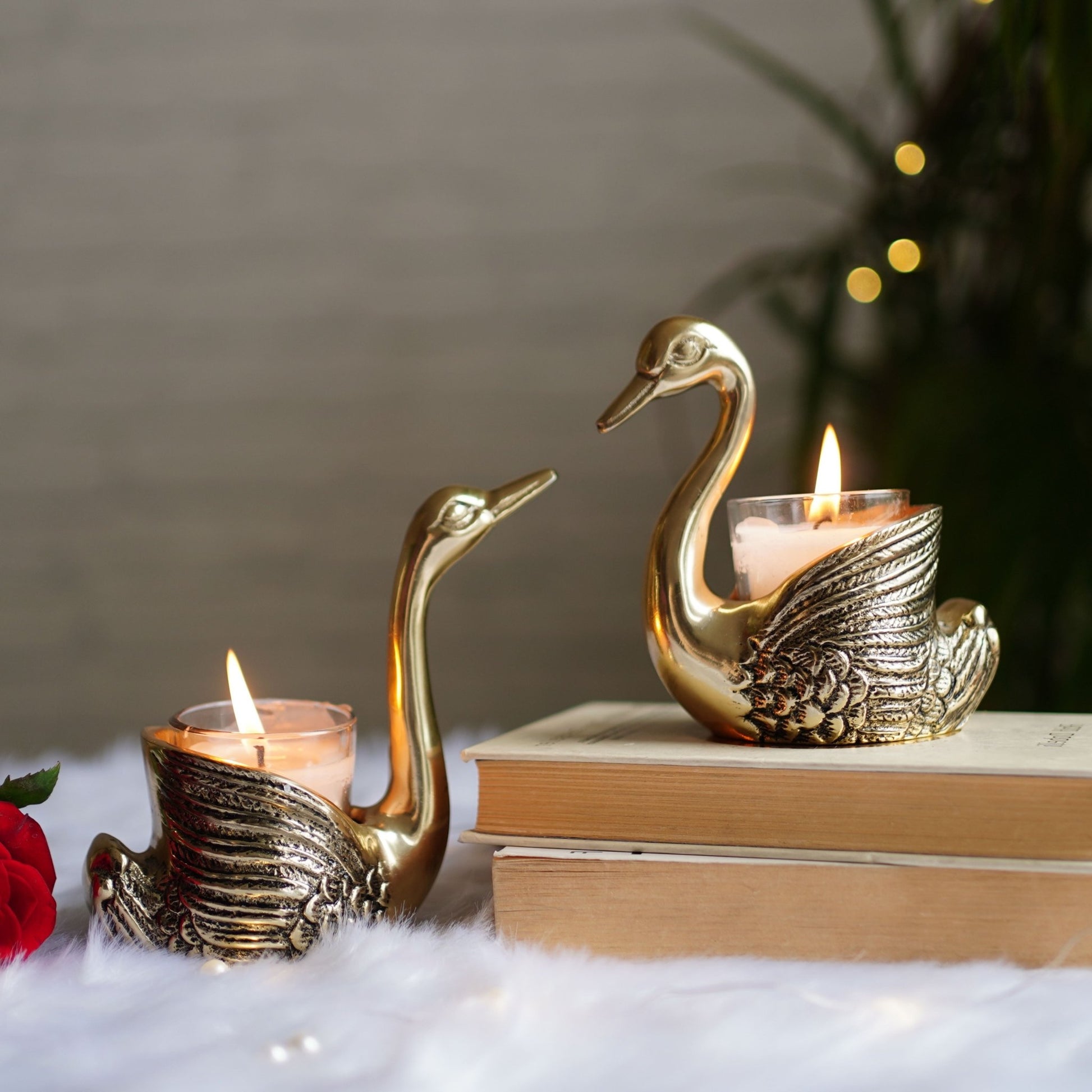Metal Swan Gift Hamper - Behoma