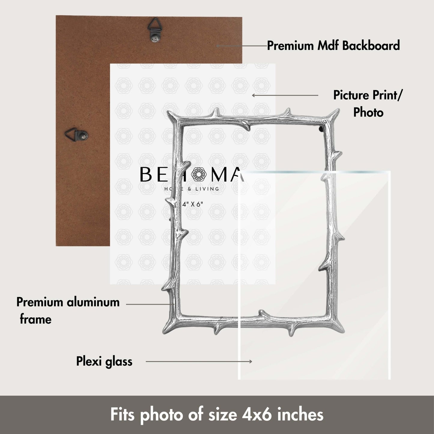 Metal Photo Frame, gifts for her, birthday gift, gift ideas