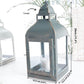 Miami Lantern, Rustic Dusk Green - Set - 11.4'' & 10.8'' - Behoma