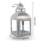 Miami Lantern, Rustic Dusk Green - Set - 11.4'' & 10.8'' - Behoma