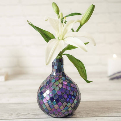 Moroccan Style Mosaic Glass Vase - Behoma