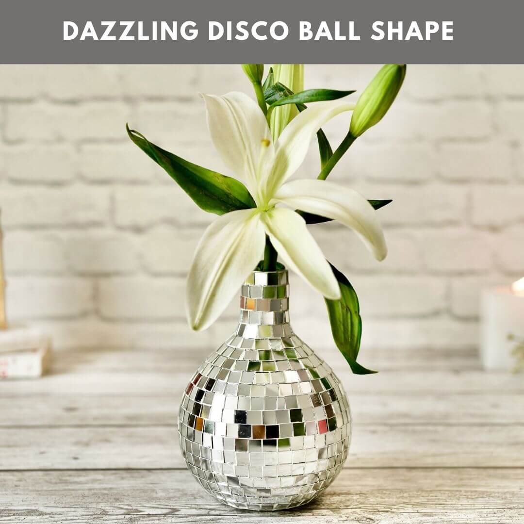 Disco Ball Mosaic Glass Vase - Behoma