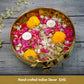 Brass Urli, Brass urli for pooja, Traditional urli bowl, Floating flower urli