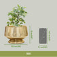 Pedestal Fluted Metal Planter - Behoma