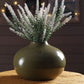Metal Flower Vase | Olive Green - Behoma